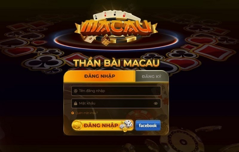 Đăng nhập và đăng ký Macau Club