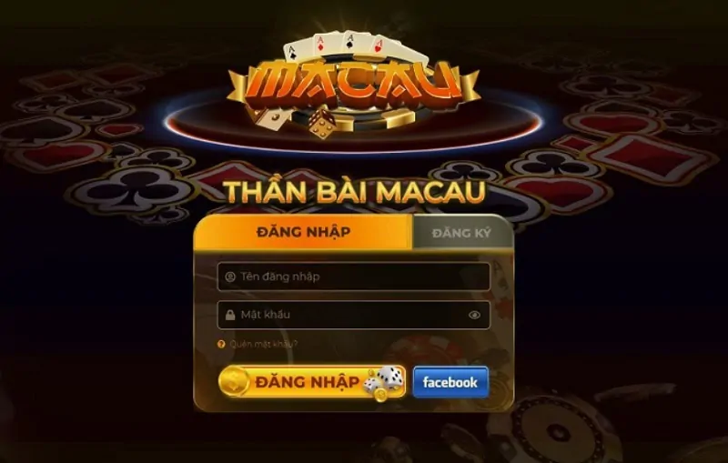 Đăng nhập và đăng ký Macau Club