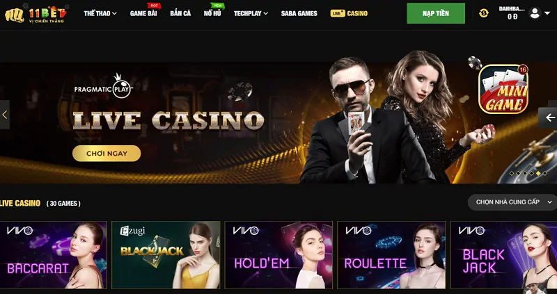 Sảnh Casino 11bet